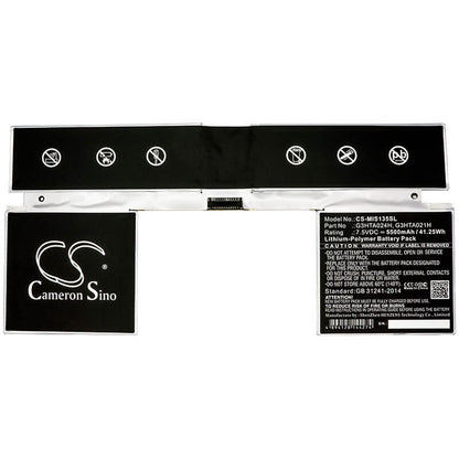 7.5V, 5500mAh, Li-Polymer Battery fits Microsoft, Surface Book 1 13.5 Inch, Surface Book 2 13.5 Inch, 41.25Wh