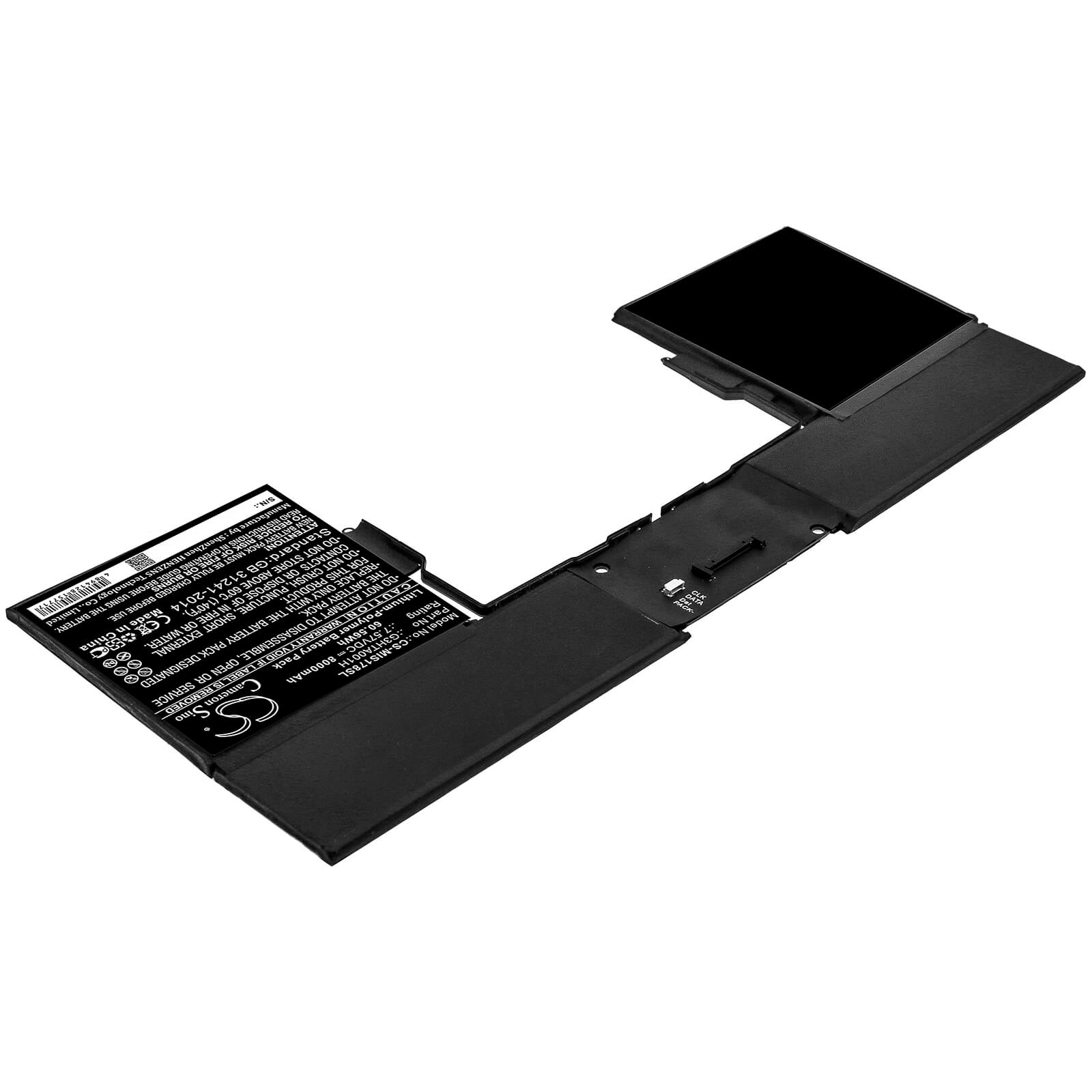 7.59V, 8900mAh, Li-Polymer Battery fits Microsoft, Surface Book 1785 Keyboard, 67.551Wh