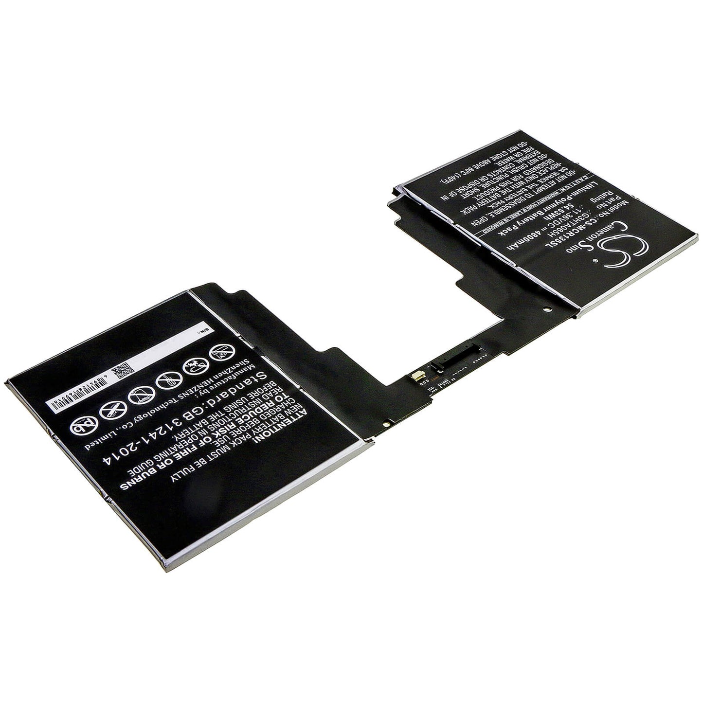 11.36V, 4800mAh, Li-Polymer Battery fits Microsoft, Surface Book 3 13.5 Keyboard, 54.528Wh