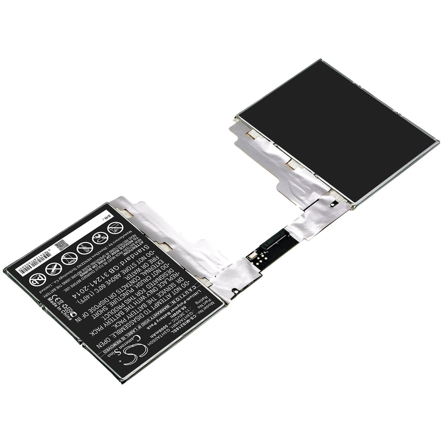 11.36V, 5000mAh, Li-Polymer Battery fits Microsoft, Surface Book 2 1835, Surface Book 2 1835 13.5" Tabl, 56.8Wh
