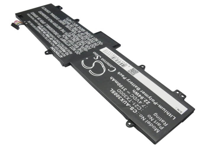 7.4V, 3100mAh, Li-Polymer Battery fits Asus, Transformer Book Tx300, Transformer Book Tx300c, 22.94Wh