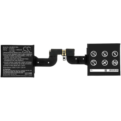 7.57V, 3000mAh, Li-Polymer Battery fits Microsoft, Surface Book 2 1793, Surface Book 2 1793 15, 22.71Wh