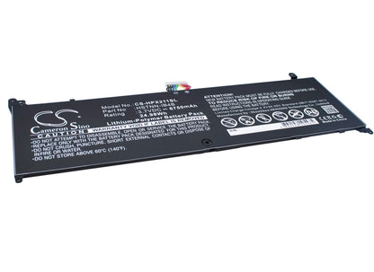 3.7V, 6750mAh, Li-Polymer Battery fits Hp, 11-g010nr, 11-g012nr, 24.975Wh