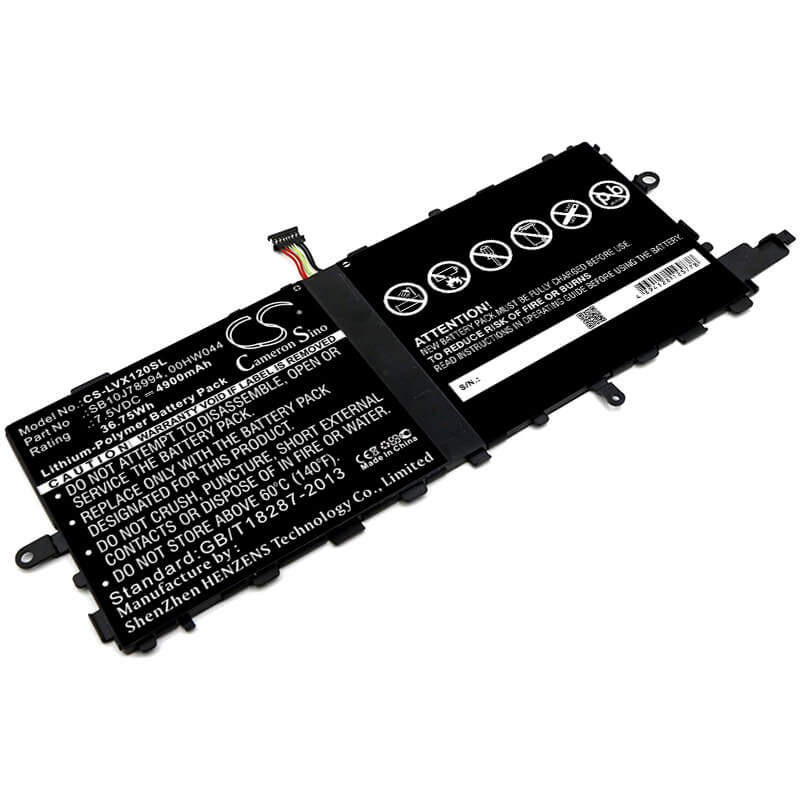 7.5V, 4900mAh, Li-Polymer Battery fits Lenovo, Thinkpad X1 (20gga00f00), Thinkpad X1 Tablet, 36.75Wh