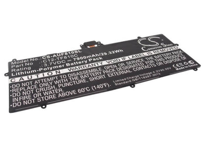 3.7V, 7900mAh, Li-Polymer Battery fits Asus, Tf810, Tf810c, 29.23Wh