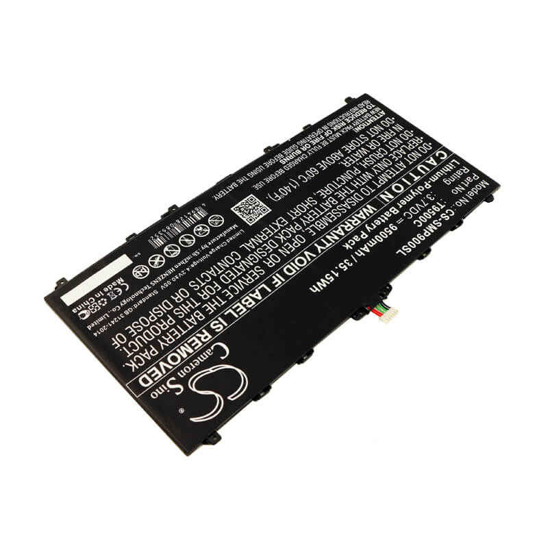 3.7V, 9500mAh, Li-Polymer Battery fits Samsung, Galaxy Note 12.2, Galaxy Note 12.2 3g, 35.15Wh