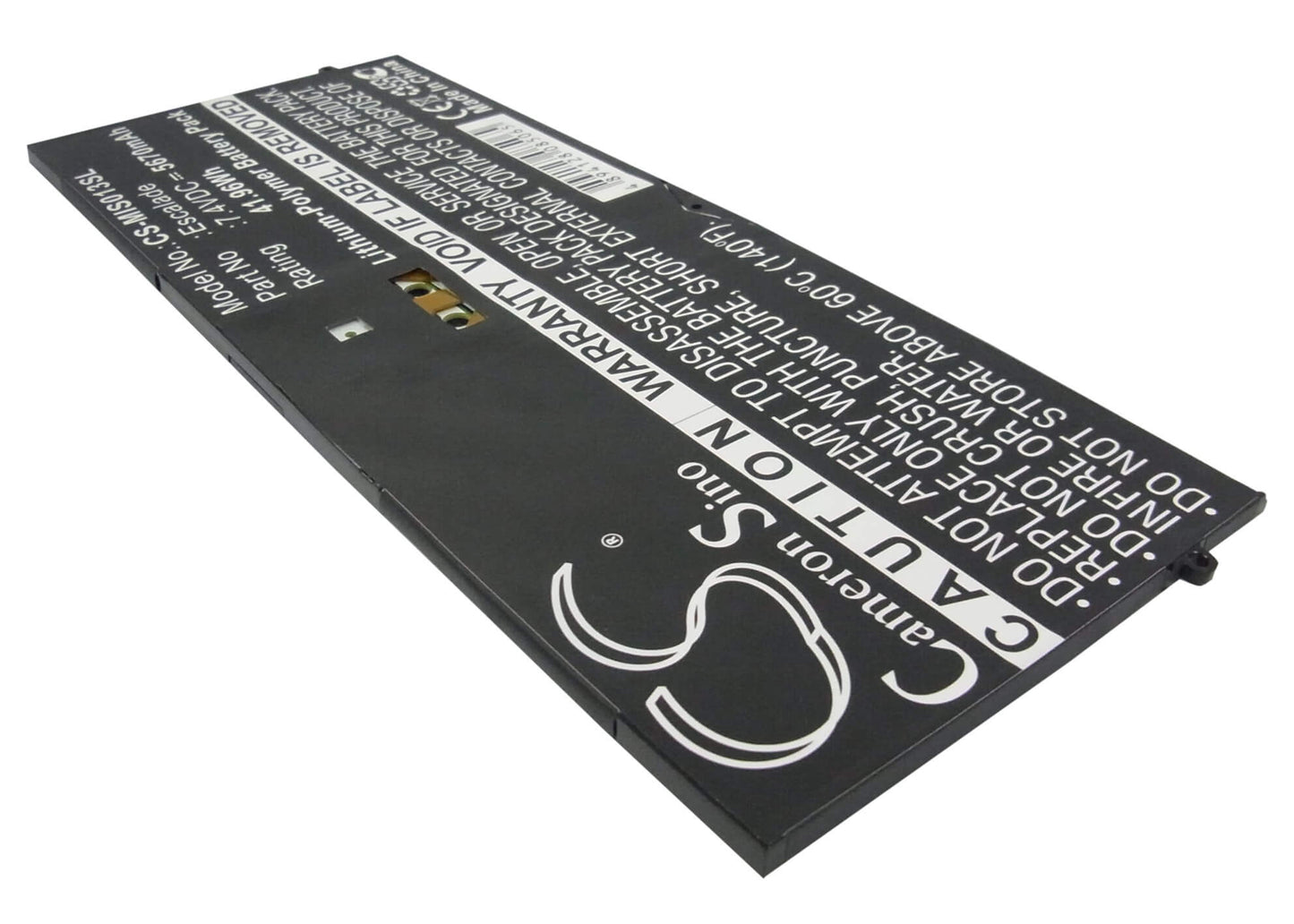 7.4V, 5670mAh, Li-Polymer Battery fits Microsoft, 9sr-00013, Surface Pro, 41.958Wh