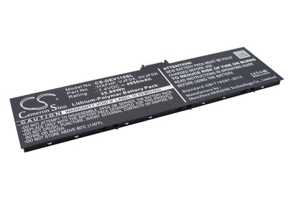 7.4V, 4850mAh, Li-Polymer Battery fits Dell, Pro11i-2501blk, V11p7130, 35.89Wh