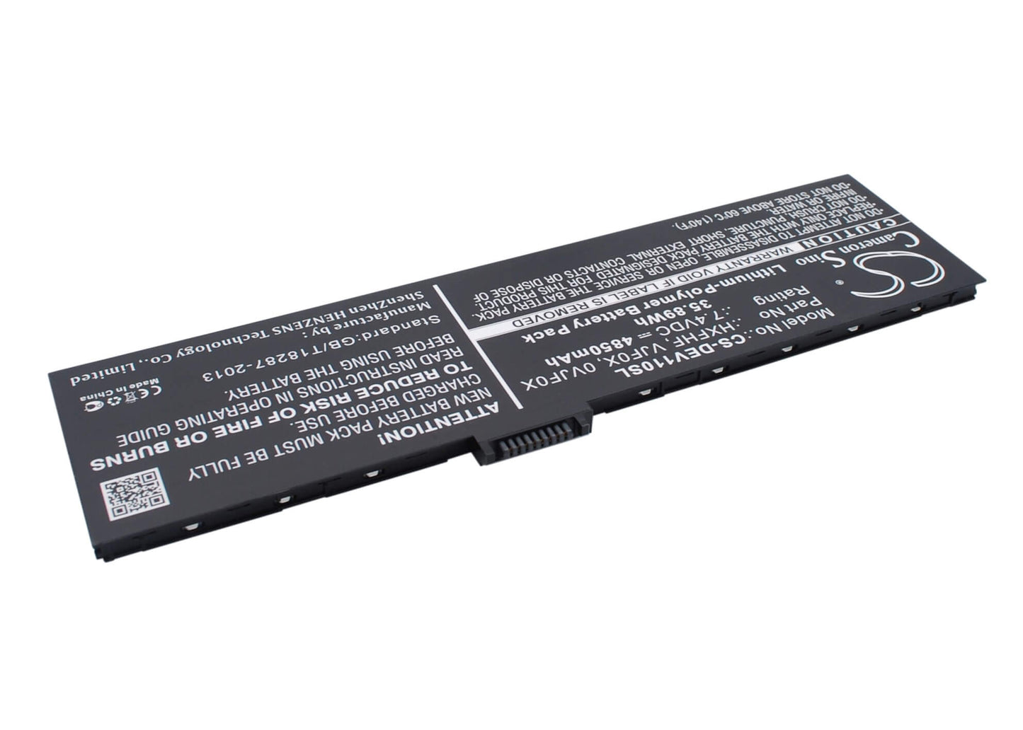 7.4V, 4850mAh, Li-Polymer Battery fits Dell, Pro11i-2501blk, V11p7130, 35.89Wh