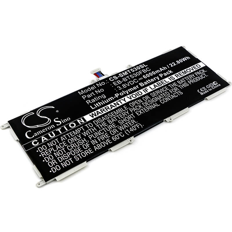 3.8V, 6000mAh, Li-Polymer Battery fits Samsung, Galaxy Tab 4 Education, Galaxy Tab4 10.1, 22.8Wh