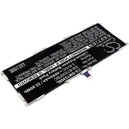 3.8V, 6000mAh, Li-Polymer Battery fits Samsung, Galaxy Tab 4 Education, Galaxy Tab4 10.1, 22.8Wh