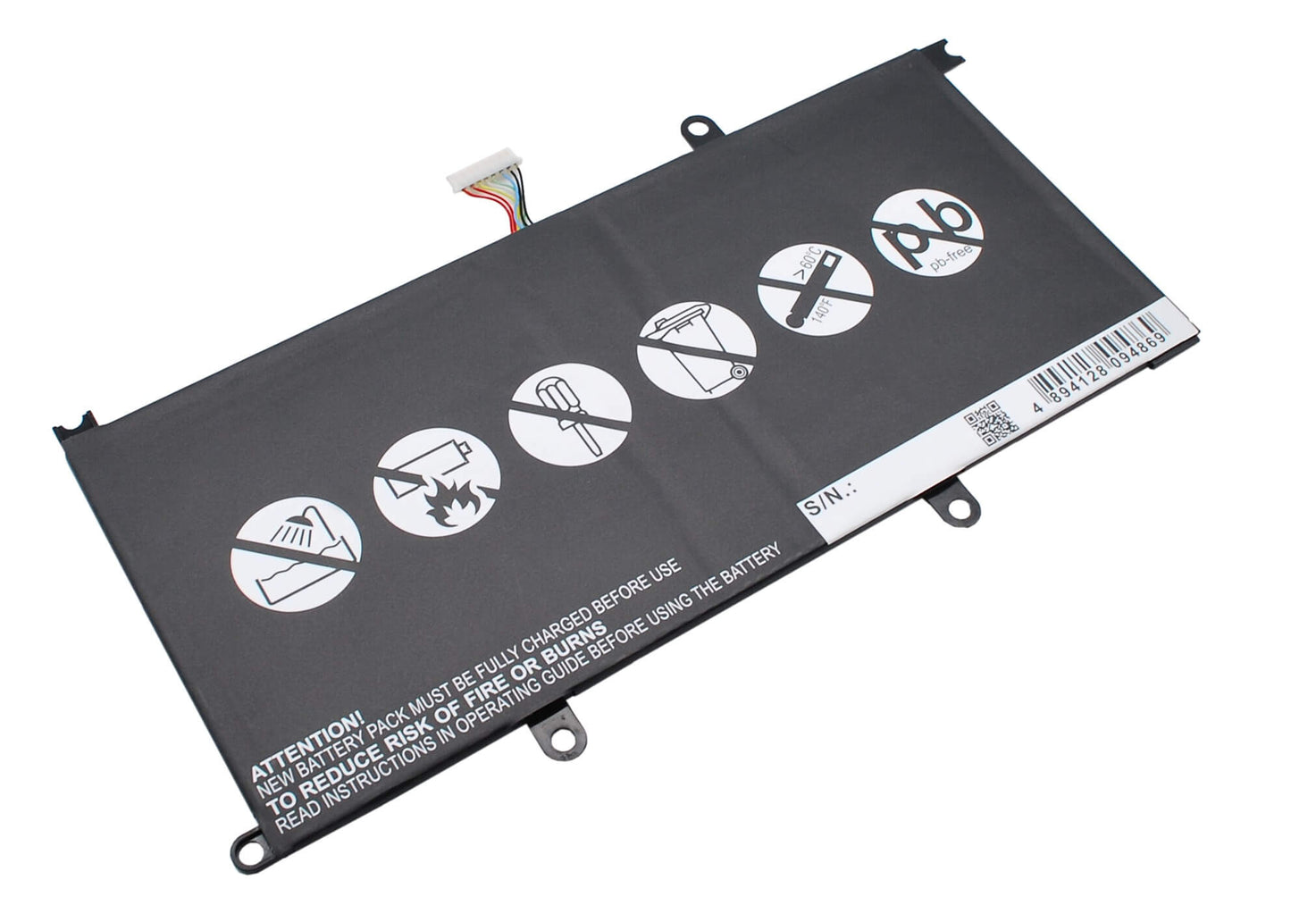 3.7V, 6800mAh, Li-Polymer Battery fits Lenovo, Ideapad K3, Ideatab K3 Lynx, 25.16Wh