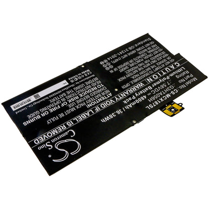 7.58V, 4800mAh, Li-Polymer Battery fits Microsoft, Surface Pro X 1876, 36.384Wh