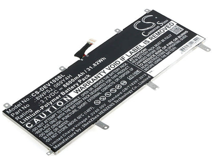 3.7V, 8600mAh, Li-Polymer Battery fits Dell, Venue 10 5000, Venue 10 5050, 31.82Wh