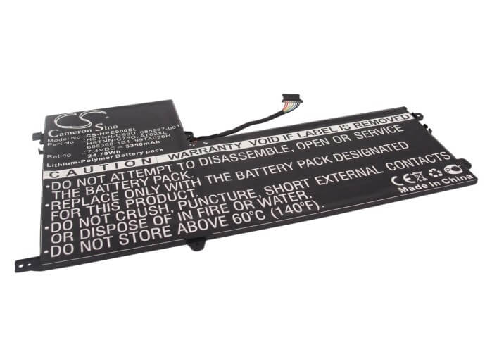 7.4V, 3350mAh, Li-Polymer Battery fits Hp, At02025xl, D3h85ut, 24.79Wh