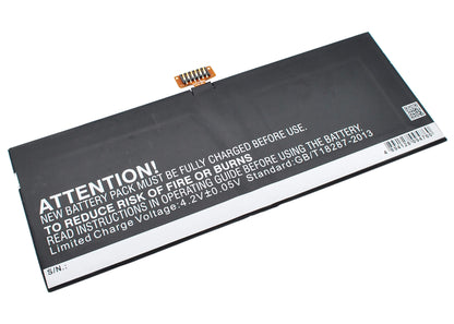 3.7V, 6760mAh, Li-Polymer Battery fits Asus, Vivotab Tf600tl, 25.012Wh