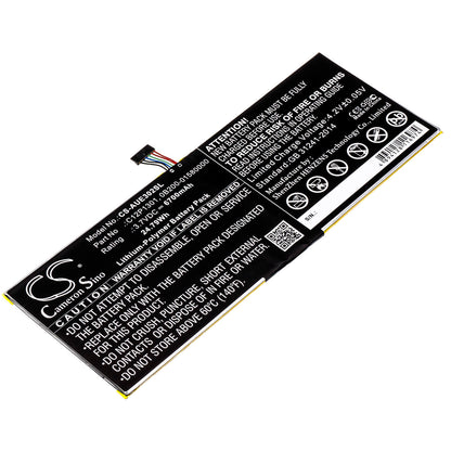 3.7V, 6700mAh, Li-Polymer Battery fits Asus, K00a, Me302c, 24.79Wh