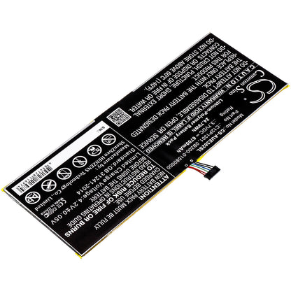 3.7V, 6700mAh, Li-Polymer Battery fits Asus, K00a, Me302c, 24.79Wh