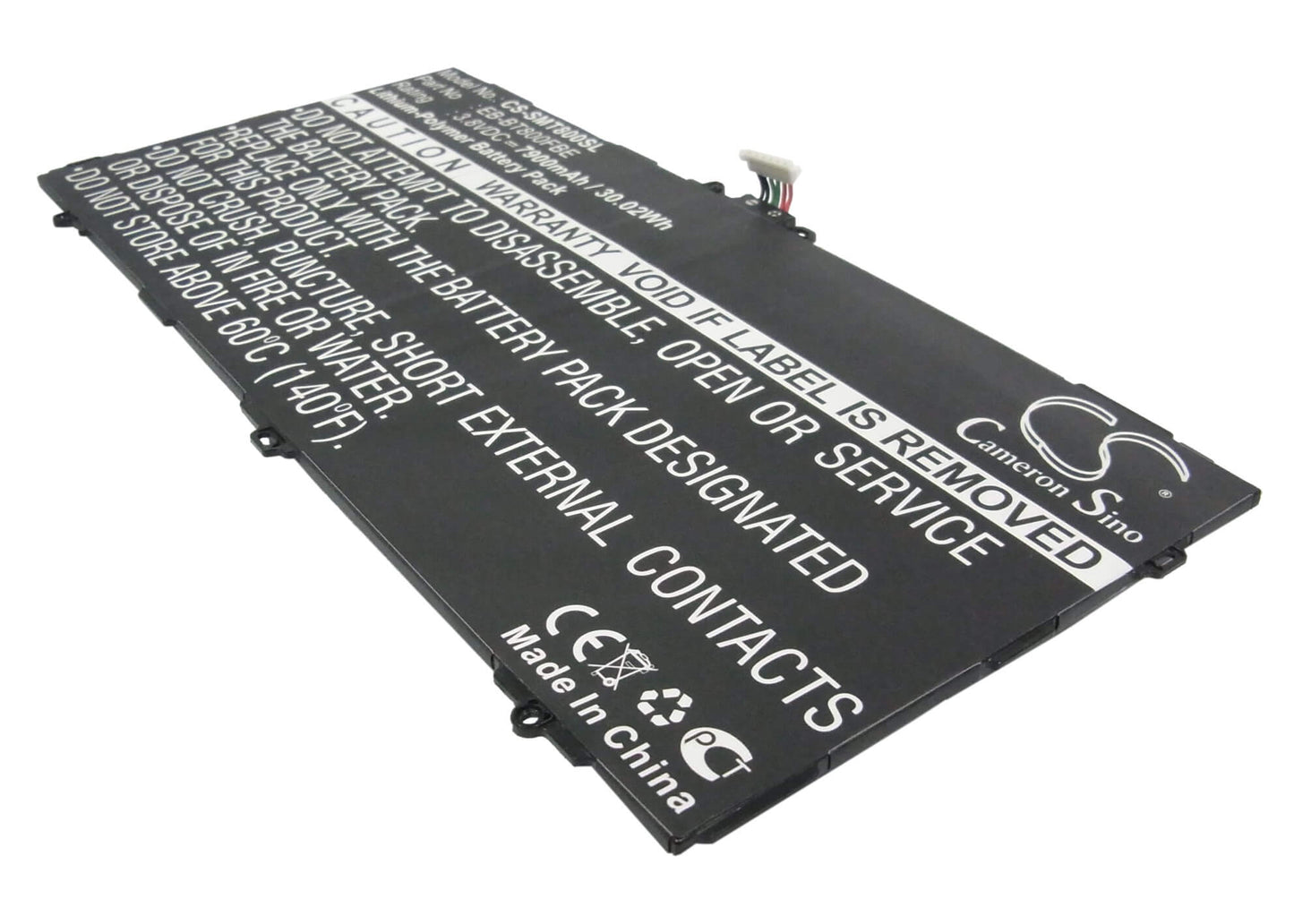 CS-SMT800SL, Tablet 3.8V, 7900mAh, Li-Polymer Battery fits Samsung, Chagall, Galaxy Tab S 10.5, 30.02Wh