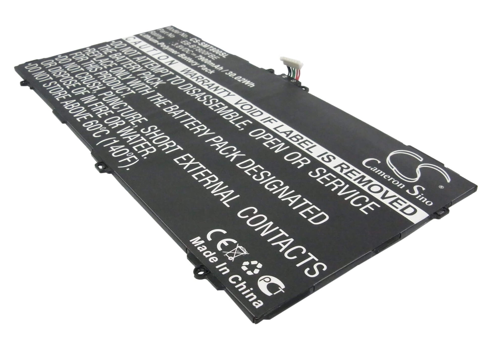 CS-SMT800SL, Tablet 3.8V, 7900mAh, Li-Polymer Battery fits Samsung, Chagall, Galaxy Tab S 10.5, 30.02Wh