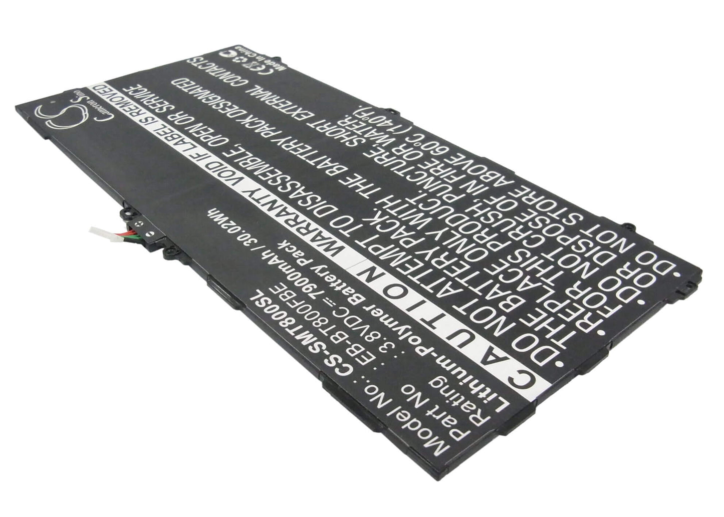 CS-SMT800SL, Tablet 3.8V, 7900mAh, Li-Polymer Battery fits Samsung, Chagall, Galaxy Tab S 10.5, 30.02Wh