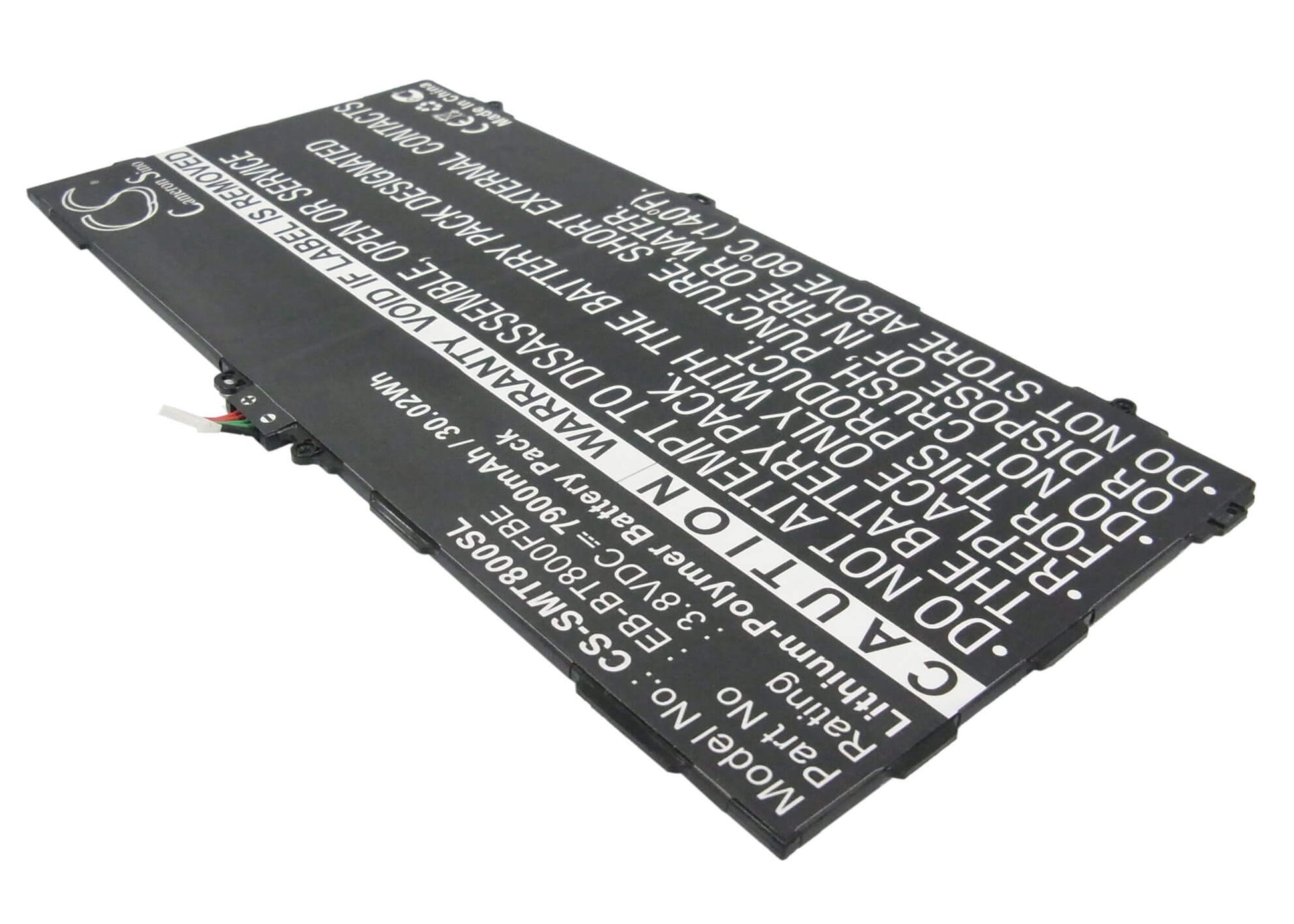CS-SMT800SL, Tablet 3.8V, 7900mAh, Li-Polymer Battery fits Samsung, Chagall, Galaxy Tab S 10.5, 30.02Wh