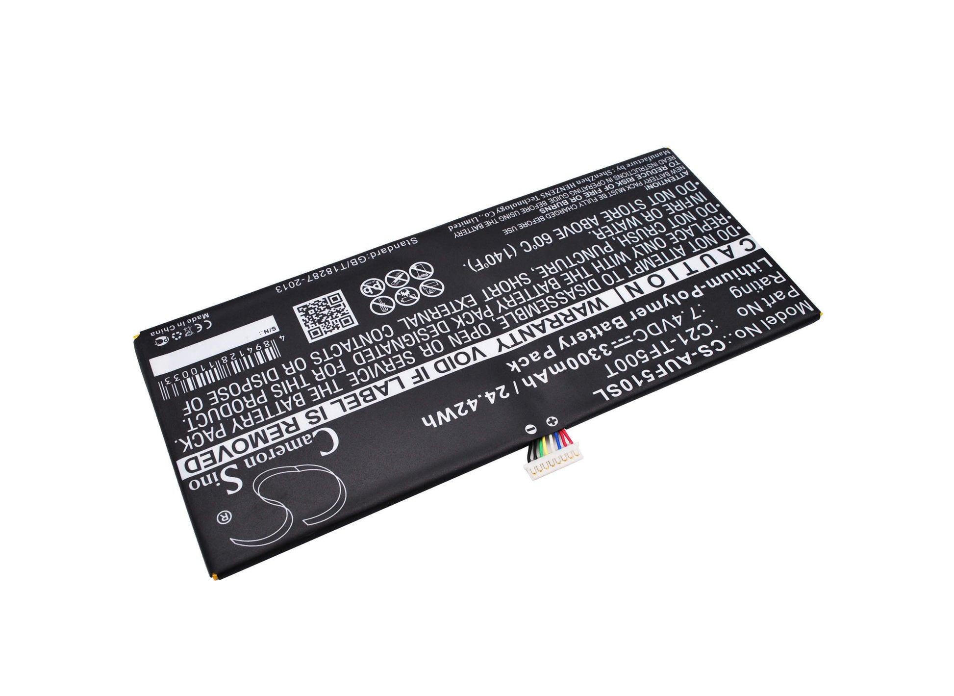7.4V, 3300mAh, Li-Polymer Battery fits Asus, Transformer Pad Tf500t, 24.42Wh