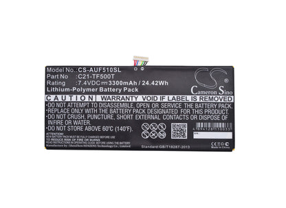 7.4V, 3300mAh, Li-Polymer Battery fits Asus, Transformer Pad Tf500t, 24.42Wh