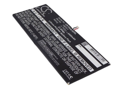 3.7V, 6400mAh, Li-Polymer Battery fits Huawei, Mediapad 10 Link, S10-201w, 23.68Wh