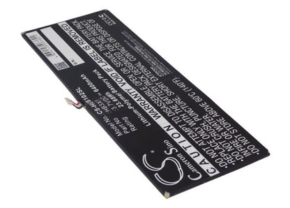 3.7V, 6400mAh, Li-Polymer Battery fits Huawei, Mediapad 10 Link, S10-201w, 23.68Wh