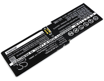 7.4V, 2350mAh, Li-Polymer Battery fits Microsoft, Cr7-00005, Surface 1703, 17.39Wh