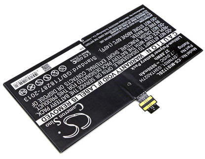 7.5V, 5050mAh, Li-Polymer Battery fits Microsoft, 1724, Surface 4, 37.875Wh