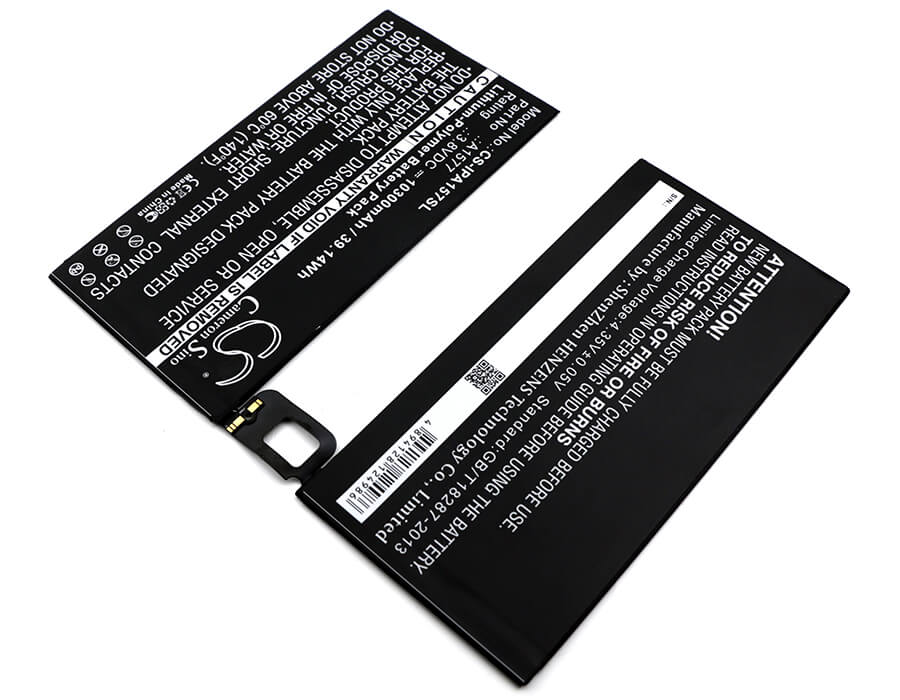 3.8V, 10300mAh, Li-Polymer Battery fits Apple, A1577, A1584, 39.14Wh