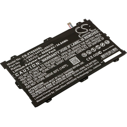 3.85V, 9050mAh, Li-Polymer Battery fits Zte, K92, Primetime, 34.8425Wh