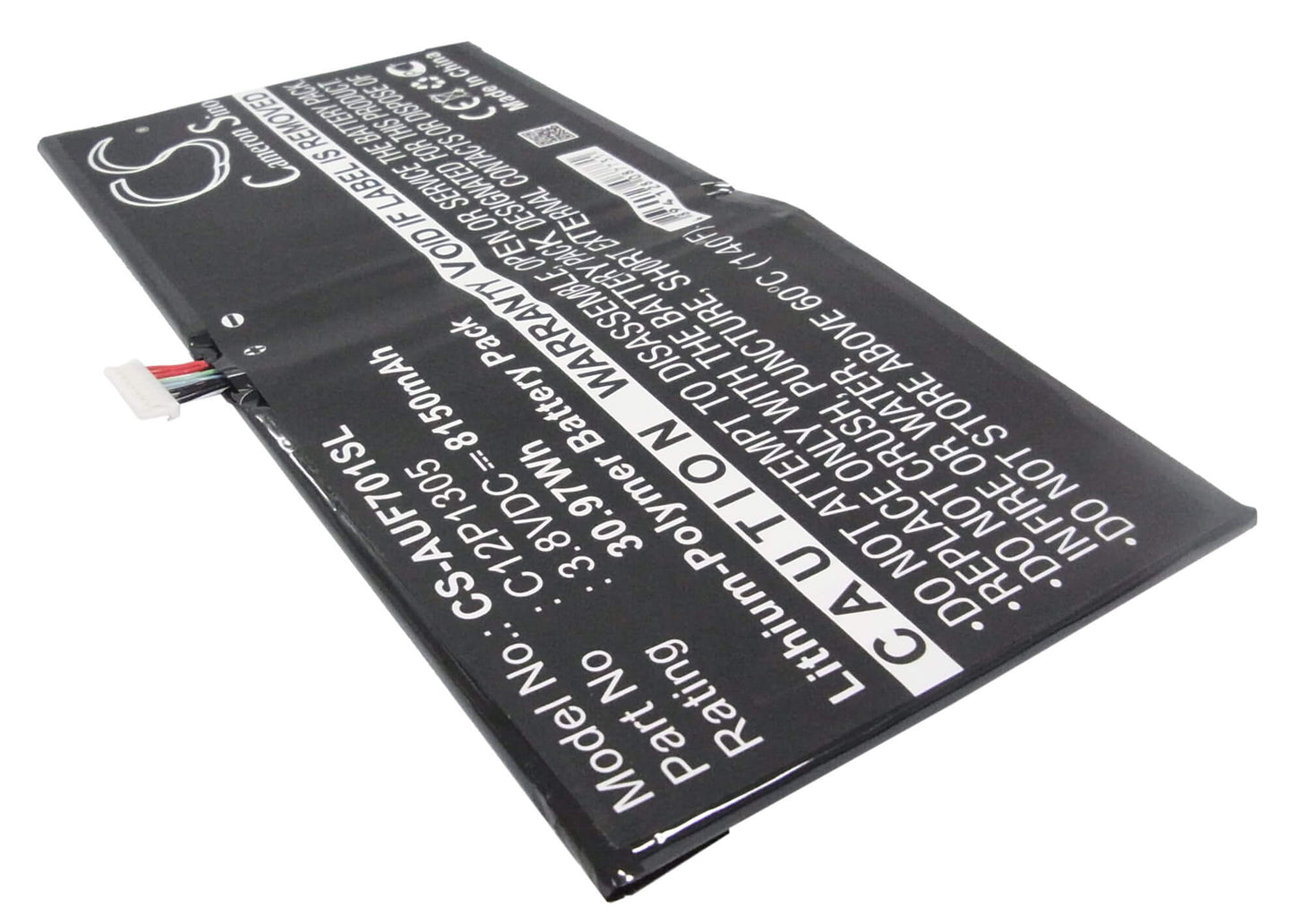 3.8V, 8150mAh, Li-Polymer Battery fits Asus, K00c, Tf701t, 30.97Wh