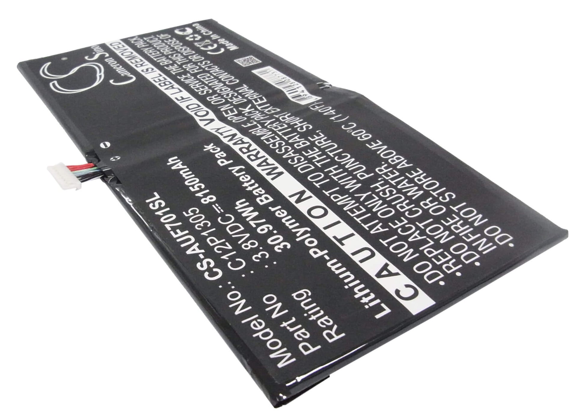 3.8V, 8150mAh, Li-Polymer Battery fits Asus, K00c, Tf701t, 30.97Wh