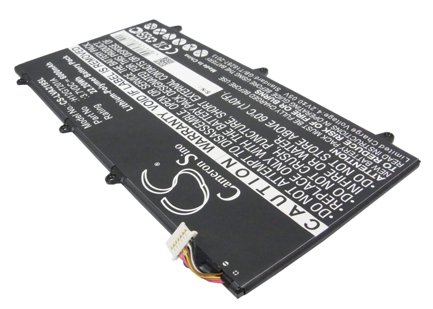 3.7V, 6000mAh, Li-Polymer Battery fits Lenovo, A2109a-f, Ideapad A2109, 22.2Wh