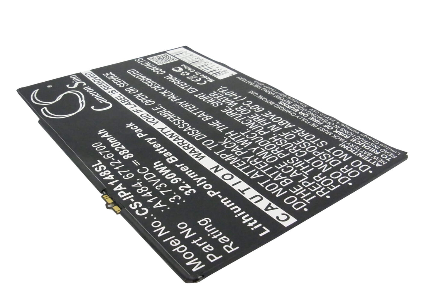 3.73V, 8820mAh, Li-Polymer Battery fits Apple, 1823, A1474, 32.8986Wh