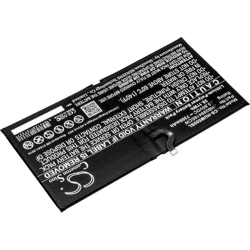 3.85V, 7300mAh, Li-Polymer Battery fits Huawei, Cmr-al09, Cmr-al19, 28.105Wh