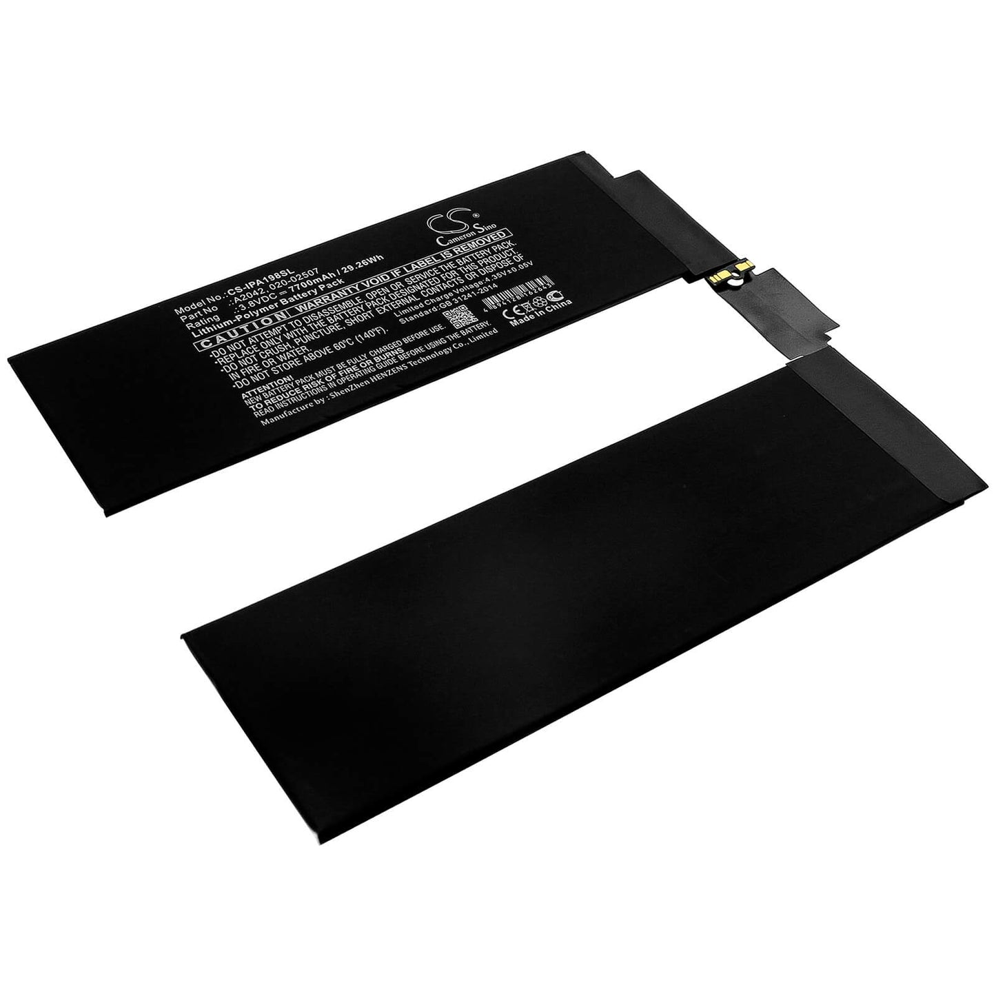3.8V, 7700mAh, Li-Polymer Battery fits Apple, A1934, A1979, 29.26Wh