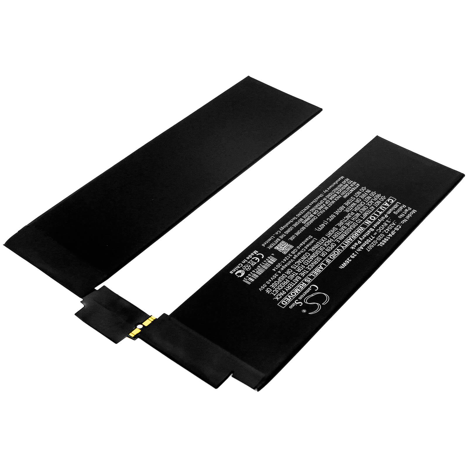 3.8V, 7700mAh, Li-Polymer Battery fits Apple, A1934, A1979, 29.26Wh