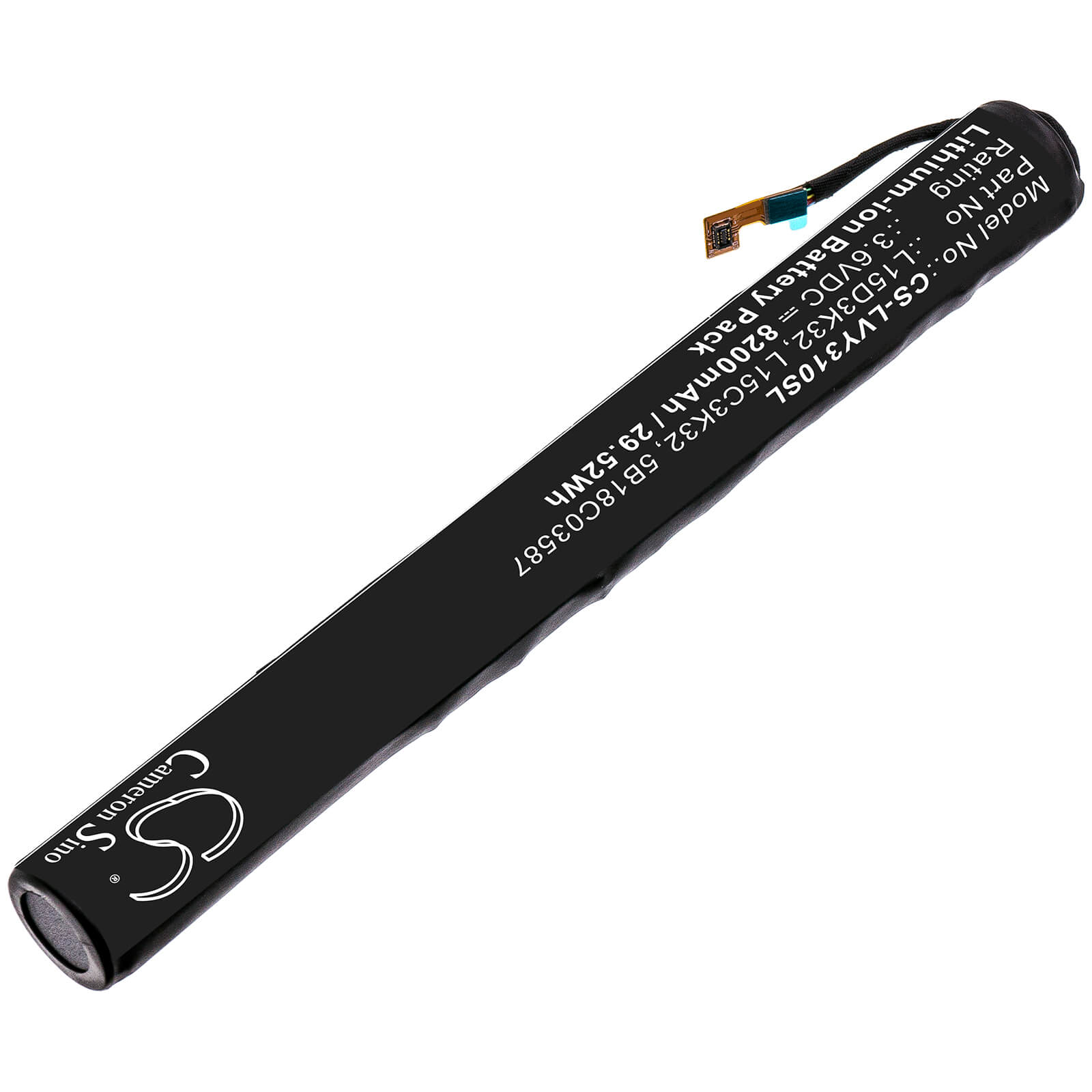3.6V, 8200mAh, Li-ion Battery fits Lenovo, Yoga Tab 3 10, Yt3-x50, 29.52Wh