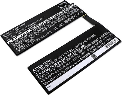 3.77V, 8130mAh, Li-Polymer Battery fits Apple, A1701, A1709, 30.6501Wh