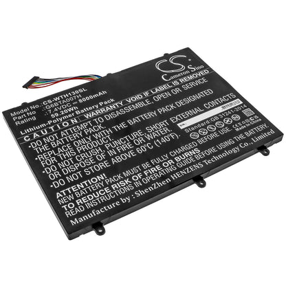 7.4V, 8000mAh, Li-Polymer Battery fits Wacom, Cintiq Companion 2, Dth-w1300, 59.2Wh