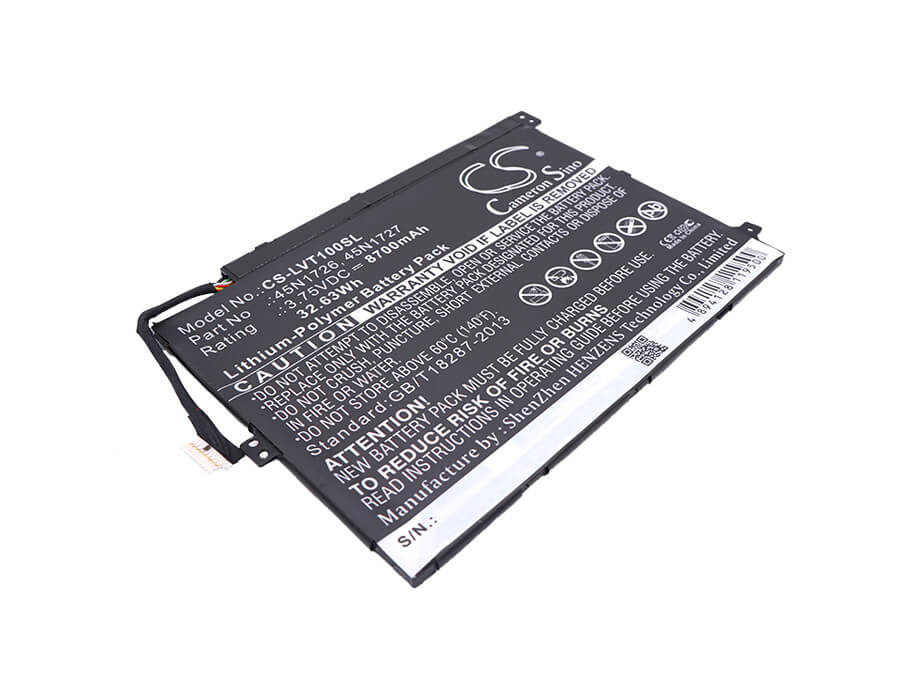 3.75V, 8700mAh, Li-Polymer Battery fits Lenovo, Thinkpad 10, Z3795, 32.625Wh