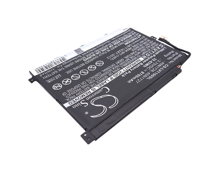 3.75V, 8700mAh, Li-Polymer Battery fits Lenovo, Thinkpad 10, Z3795, 32.625Wh