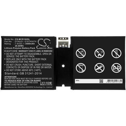 7.6V, 3500mAh, Li-Polymer Battery fits Microsoft, Surface 1927, Surface Go 2, 26.6Wh