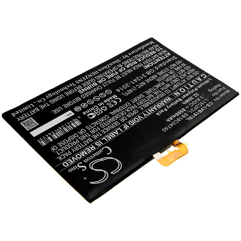 3.8V, 8500mAh, Li-Polymer Battery fits Lenovo, Yb1-x90f, Yb1-x90l, 32.3Wh