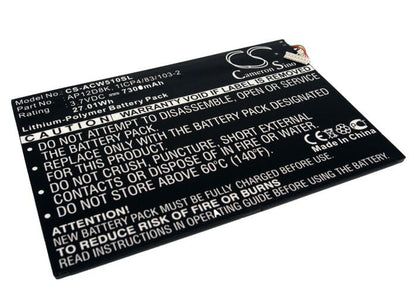 3.7V, 7300mAh, Li-Polymer Battery fits Acer, Aspire P3-171-3322y2g06as, Aspire P3-1715333y2g12as, 27.01Wh