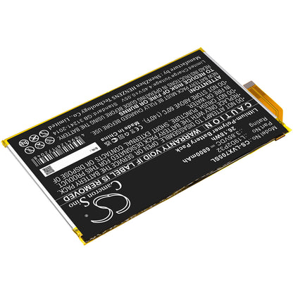 3.85V, 6800mAh, Li-Polymer Battery fits Lenovo, Yoga Smart Tab, Yt-x705f, 26.18Wh